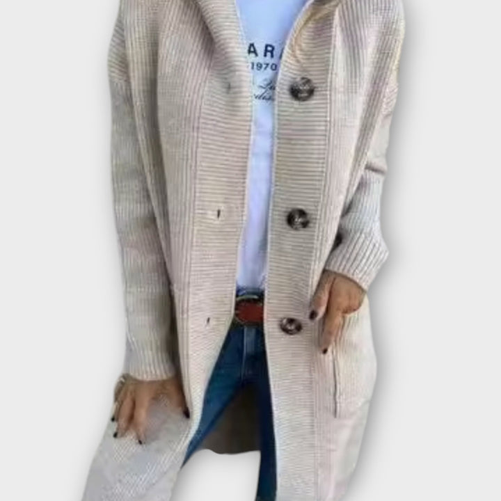 Comfortable Longline Cardigan with Button Front