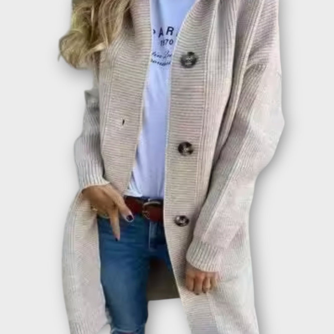 Comfortable Longline Cardigan with Button Front
