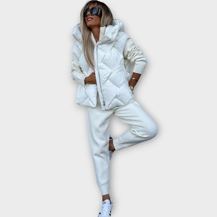 Comfortable Quilted High-Collar Vest