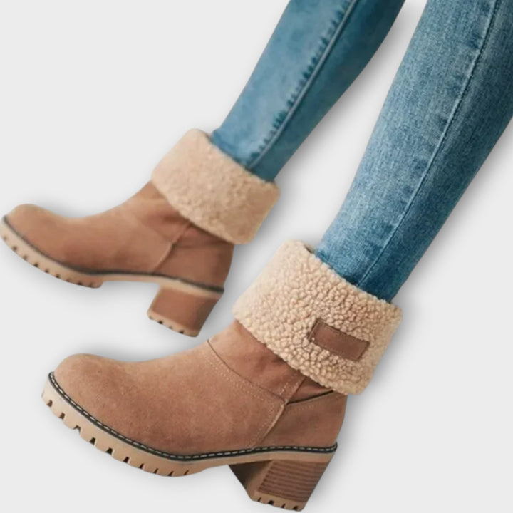 Cozy Faux Fur-Lined Winter Ankle Boots