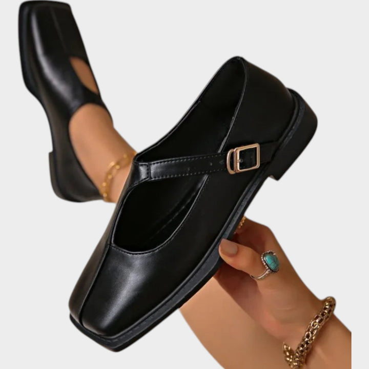 Classic T‑Strap Flat Shoes