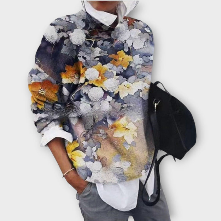 Artfully Designed Sweater with Elegant Patterns