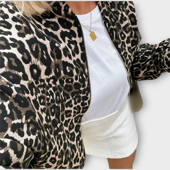 Chic Comfort Printed Relaxed-Fit Jacket
