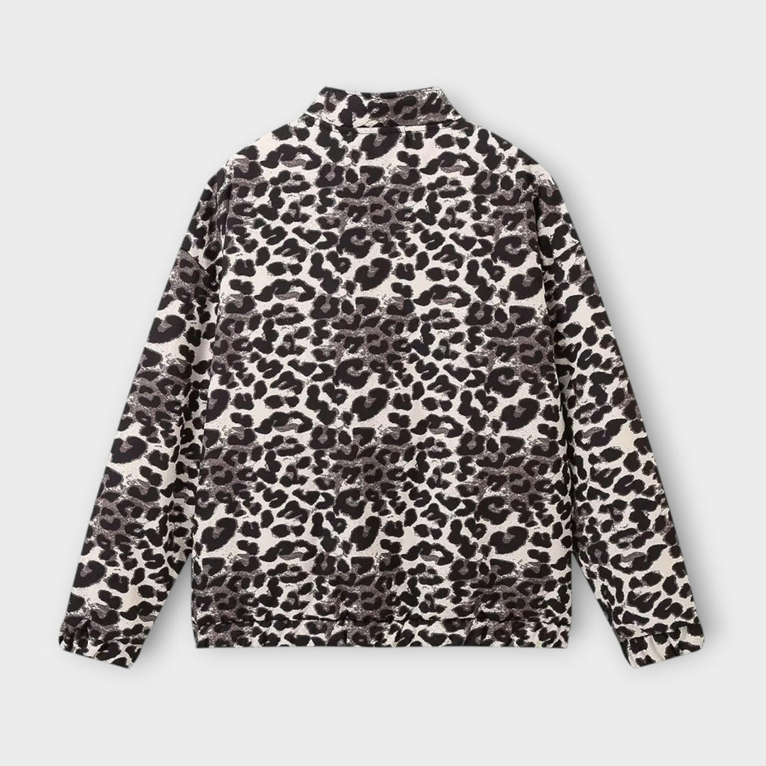 Chic Comfort Printed Relaxed-Fit Jacket