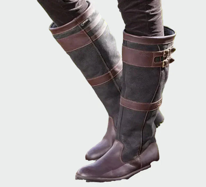 Vintage-Inspired Leather Boots