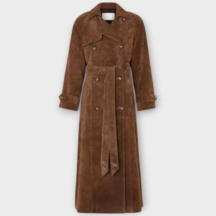 Luxury Suede Trench Coat