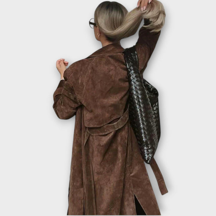 Luxury Suede Trench Coat