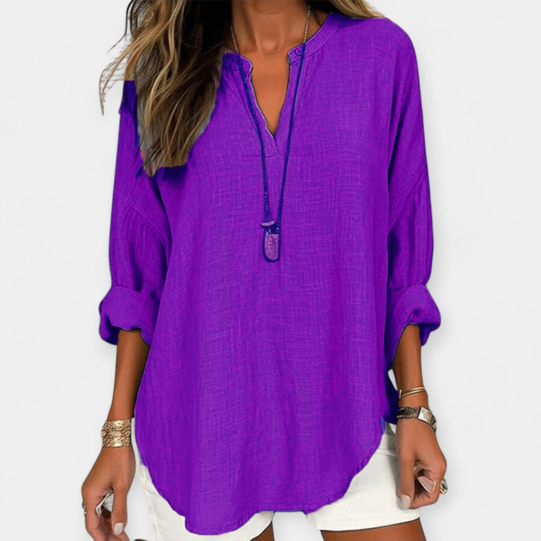 Linen Beach Blouse