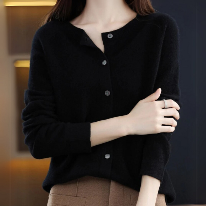 Elena | Classic Button-Up Cardigan