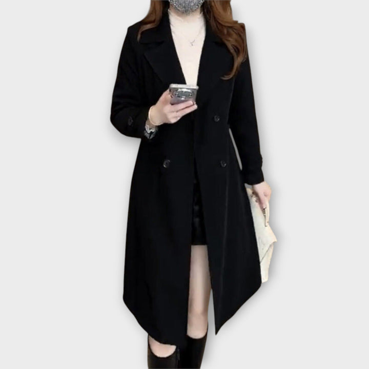 Timeless Double-Breasted Trench Coat with Refined Tailoring