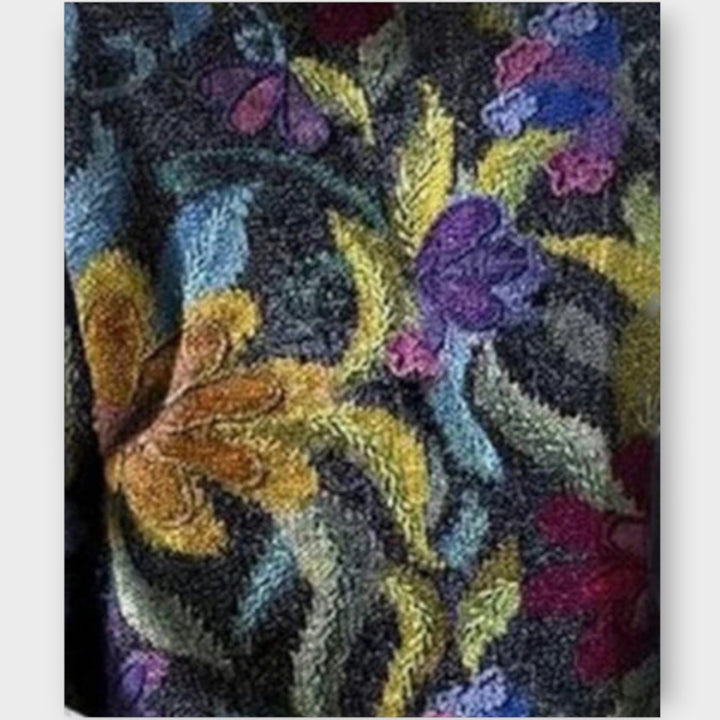 Artfully Designed Sweater with Elegant Patterns