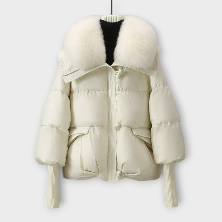 Cozy Plush-Collared Puffer Jacket
