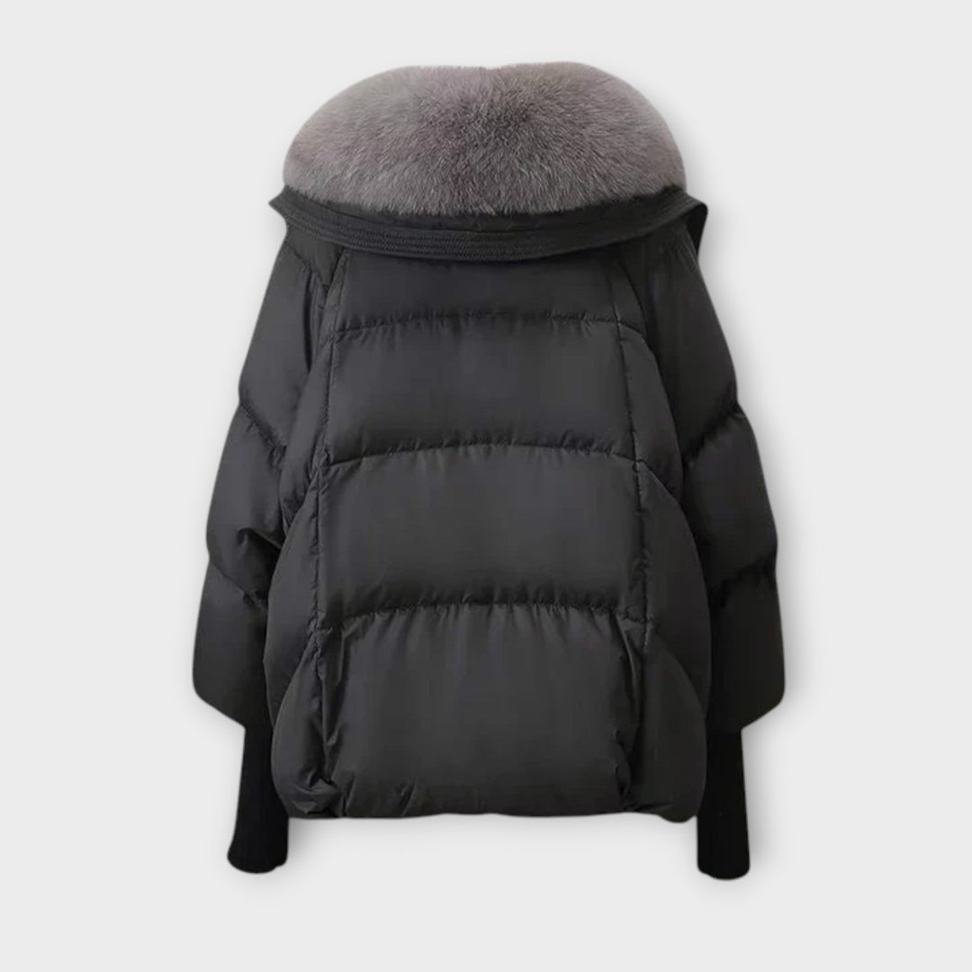 Cozy Plush-Collared Puffer Jacket