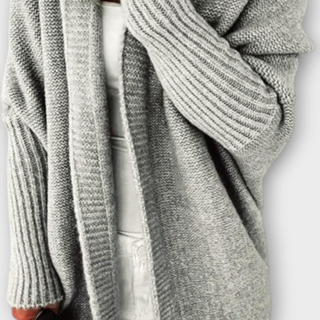 Warm and Stylish Cable-Knit Open Cardigan