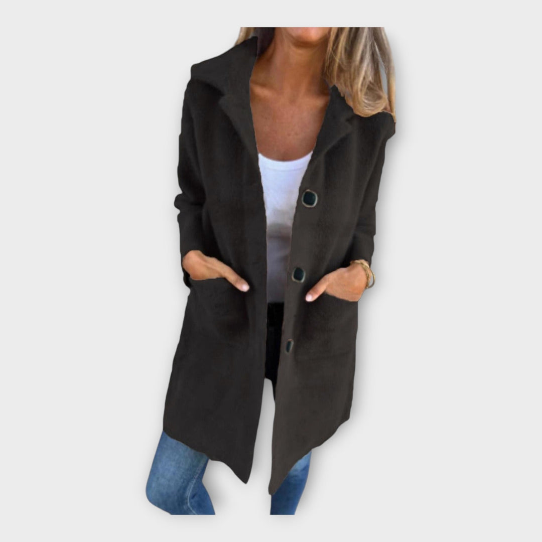 Elegant Closure Wool Coat