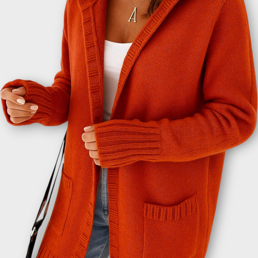 Warm and Stylish Cable-Knit Open Cardigan