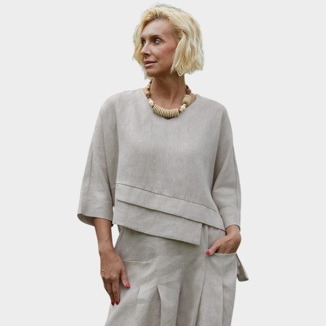 Relaxed Two-Piece Wide-Leg Set