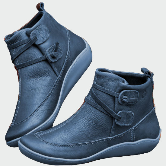 High-Quality Leather Orthopedic Ankle Boots