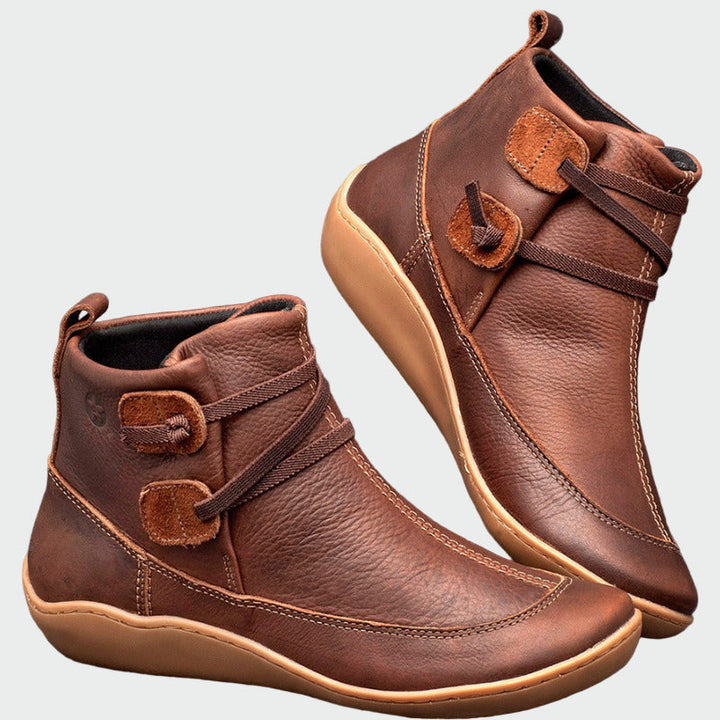 High-Quality Leather Orthopedic Ankle Boots