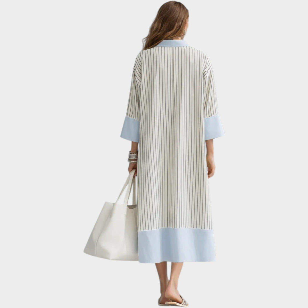 Striped Oversized Shirt Dress