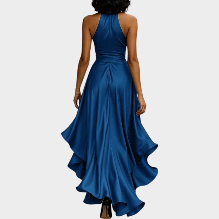 Halter Wrap Evening Gown
