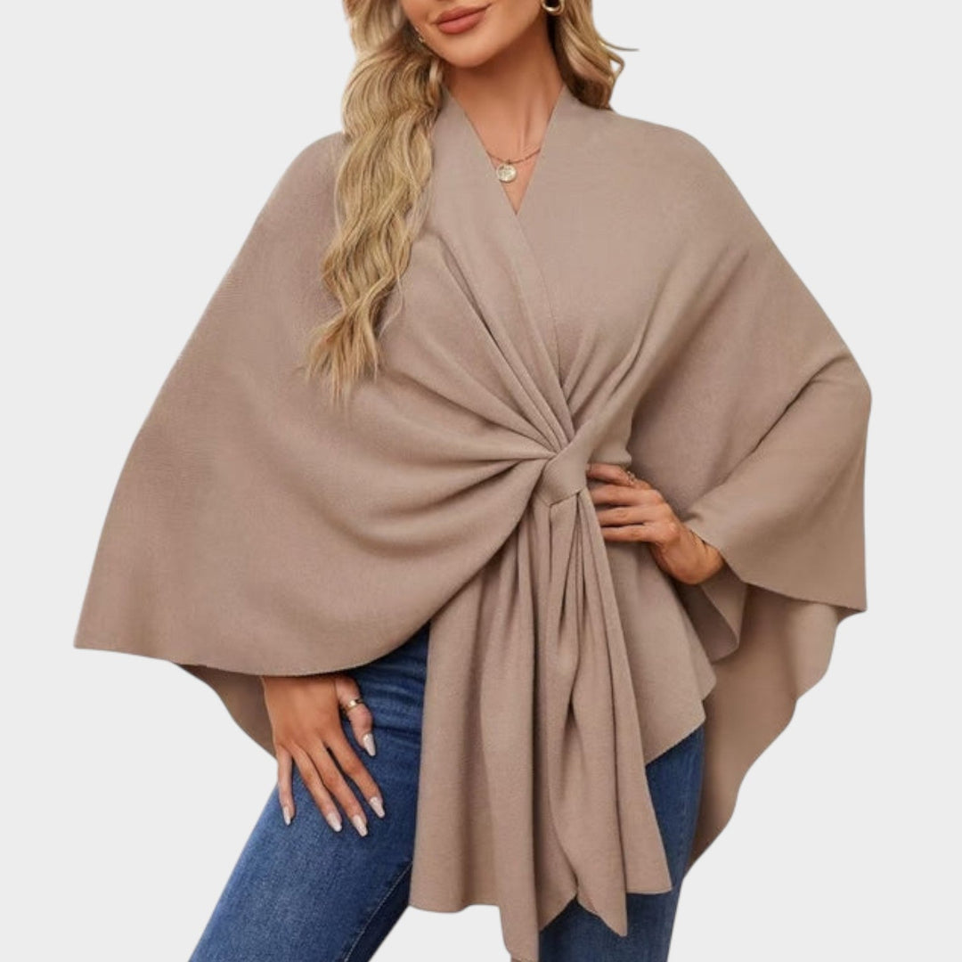Chic Draped Cape Top