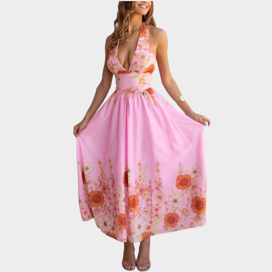 Elegant Floral Maxi Dress