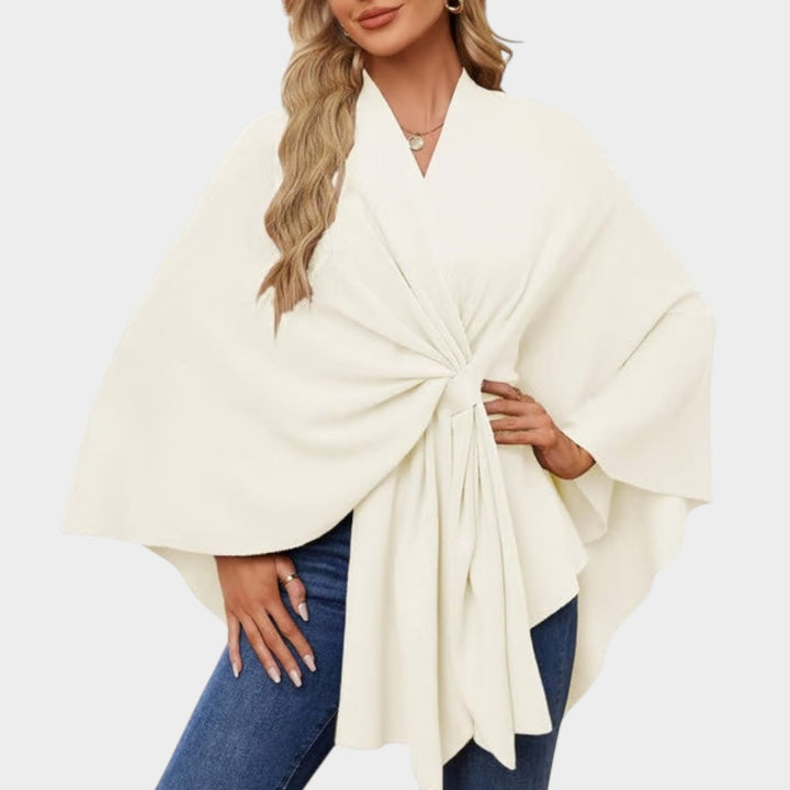 Chic Draped Cape Top