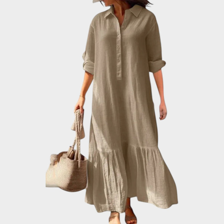 Relaxed Maxi Shirt Dress