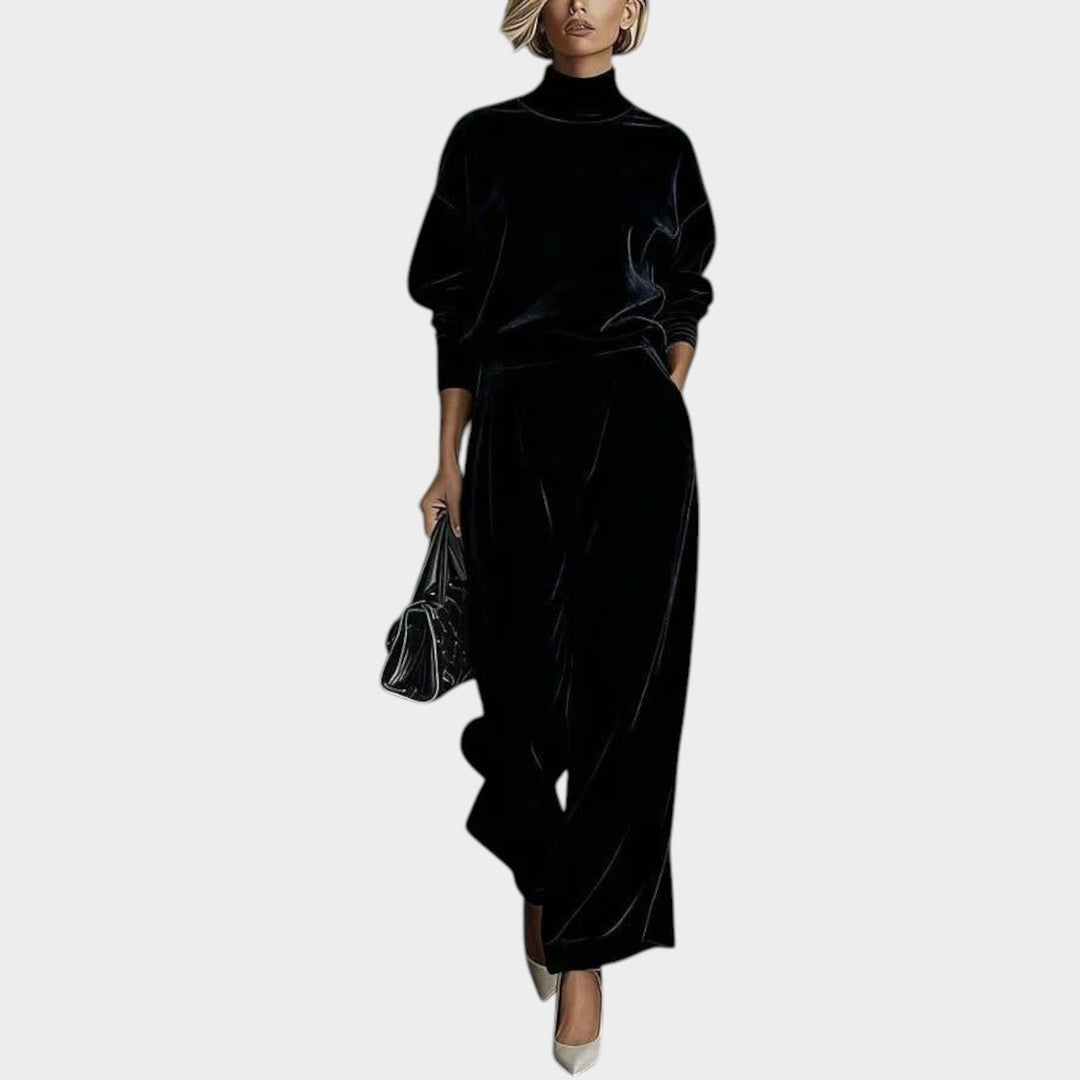 Velour Two Piece Lounge Set