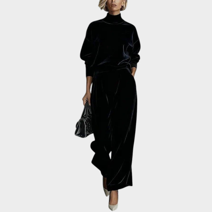 Velour Two Piece Lounge Set