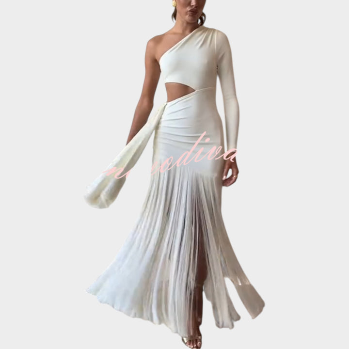 Riviera Fringe Evening Dress