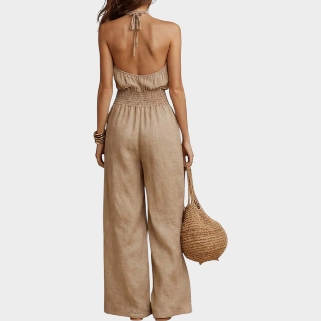 Chic Halter Wide-Leg Jumpsuit