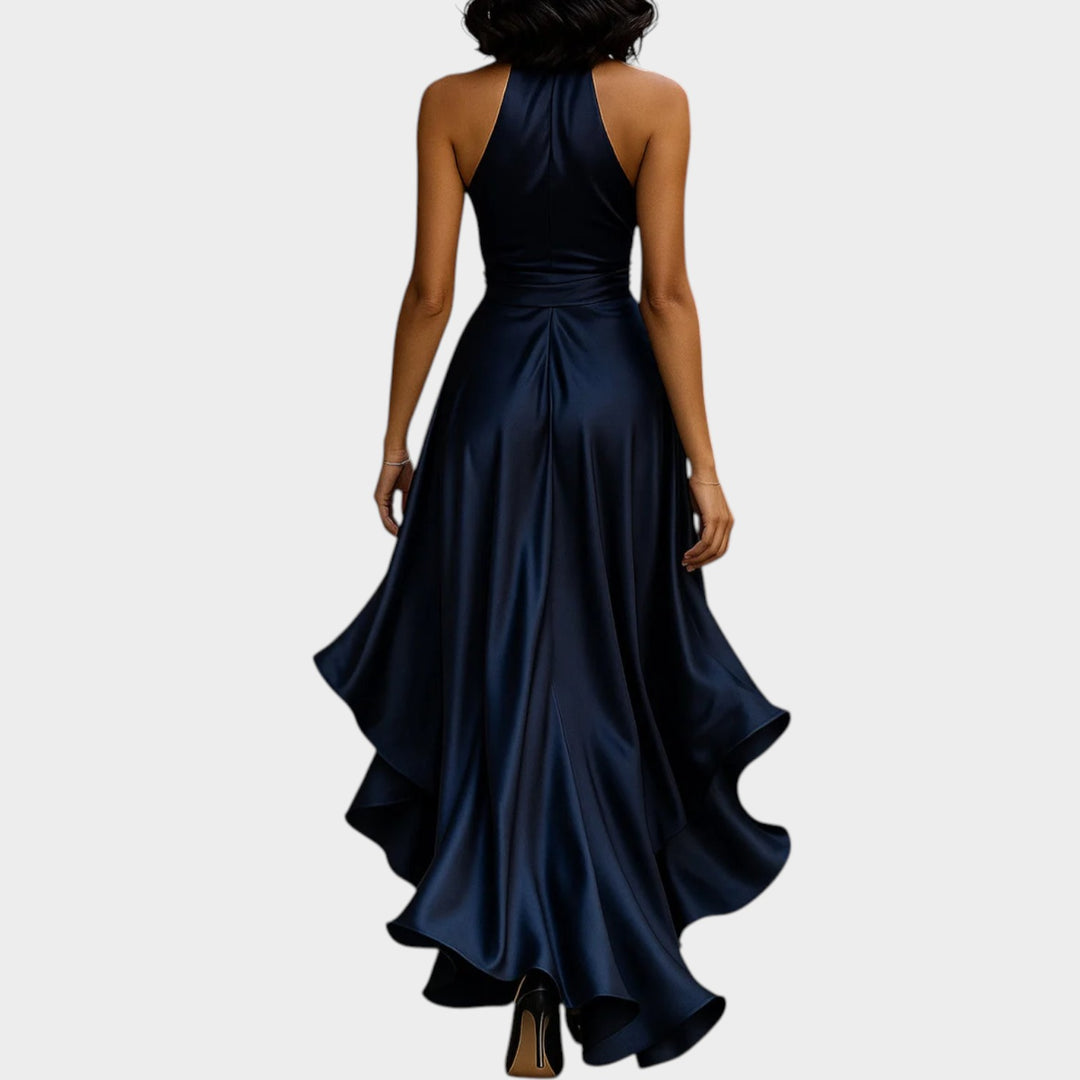 Halter Wrap Evening Gown