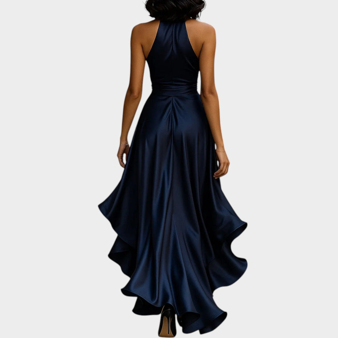 Halter Wrap Evening Gown