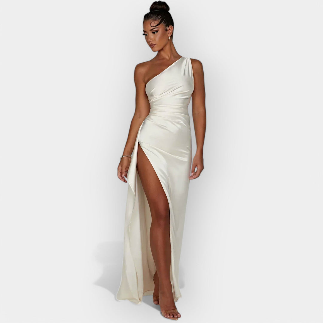 Satin Dress for Aristocratic Evenings
