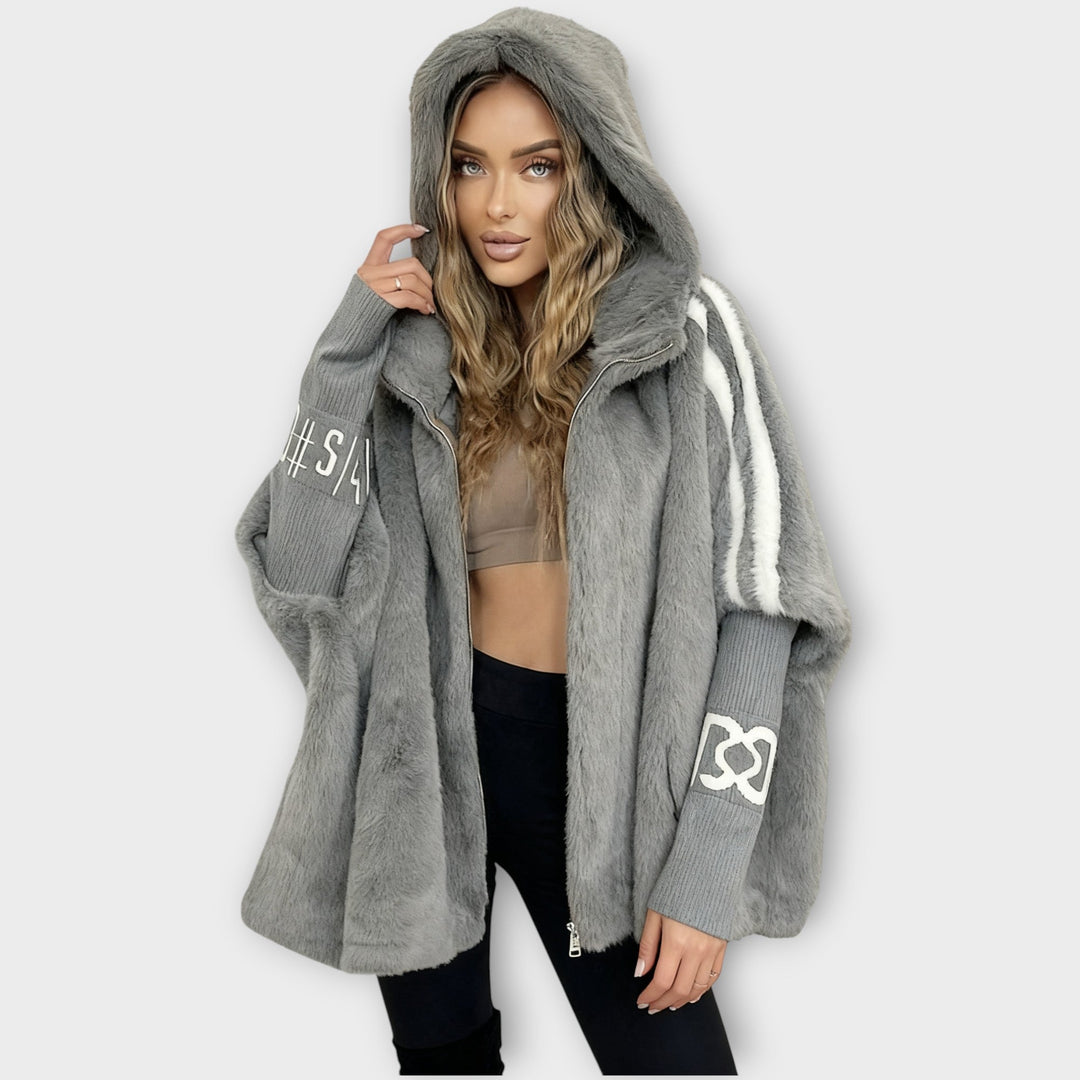 Opulent Faux Fur Hooded Coat