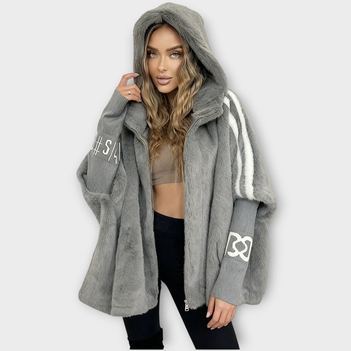 Opulent Faux Fur Hooded Coat
