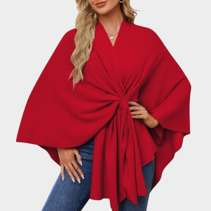 Chic Draped Cape Top