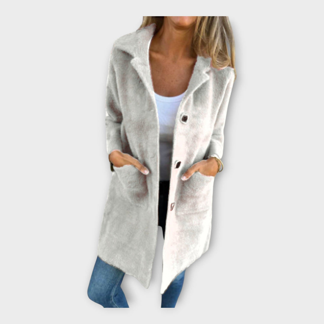 Elegant Closure Wool Coat