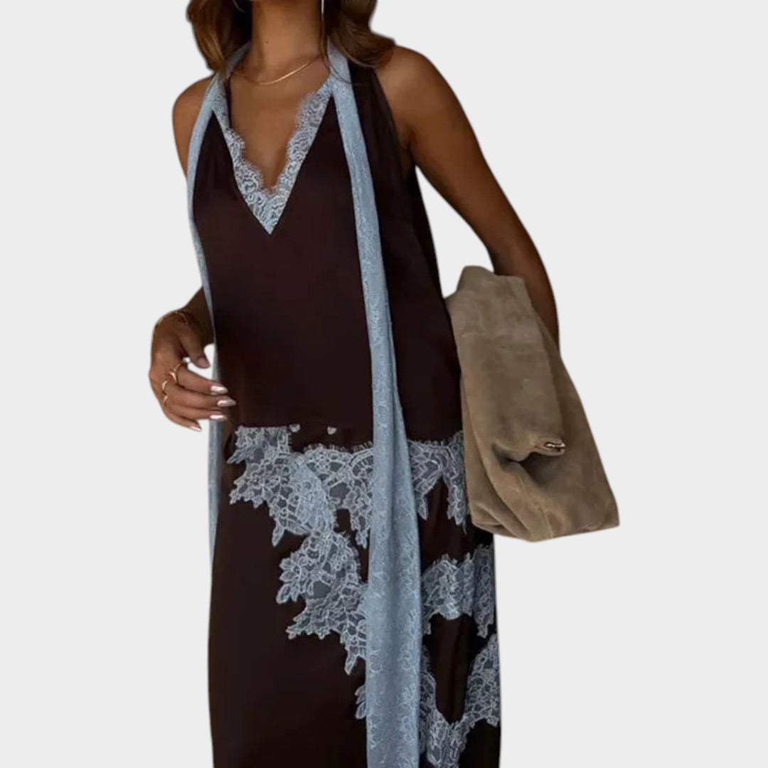 Elegant Lace Detail Two-Piece Set