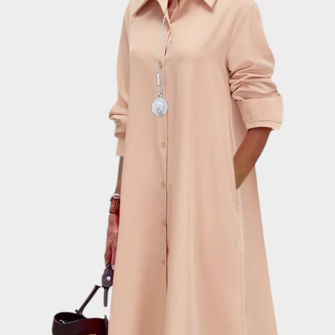 Classic Button-Down Shirt Dress