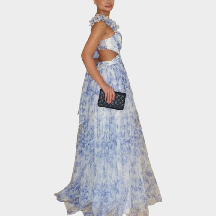 Romantic Cut-Out Maxi Dress
