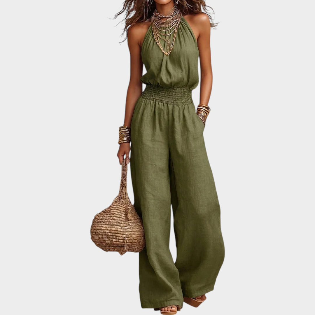 Chic Halter Wide-Leg Jumpsuit