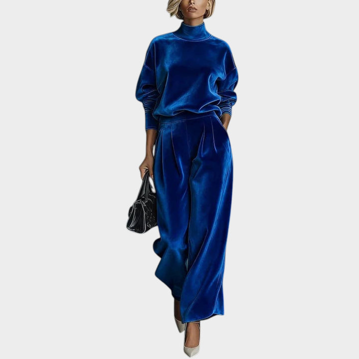 Velour Two Piece Lounge Set