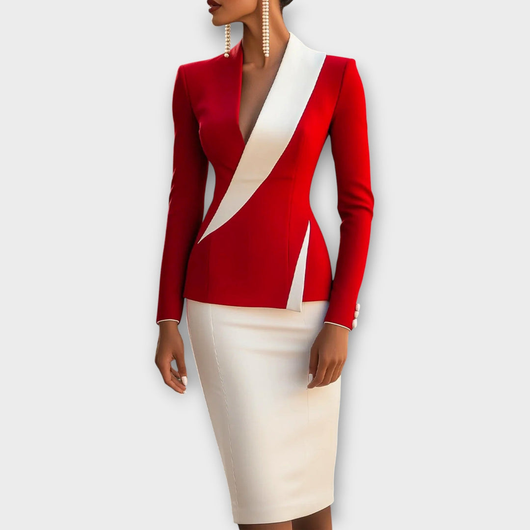 Chic Two-Tone Blazer