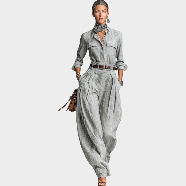 Tailored Linen Shirt & Pant Set