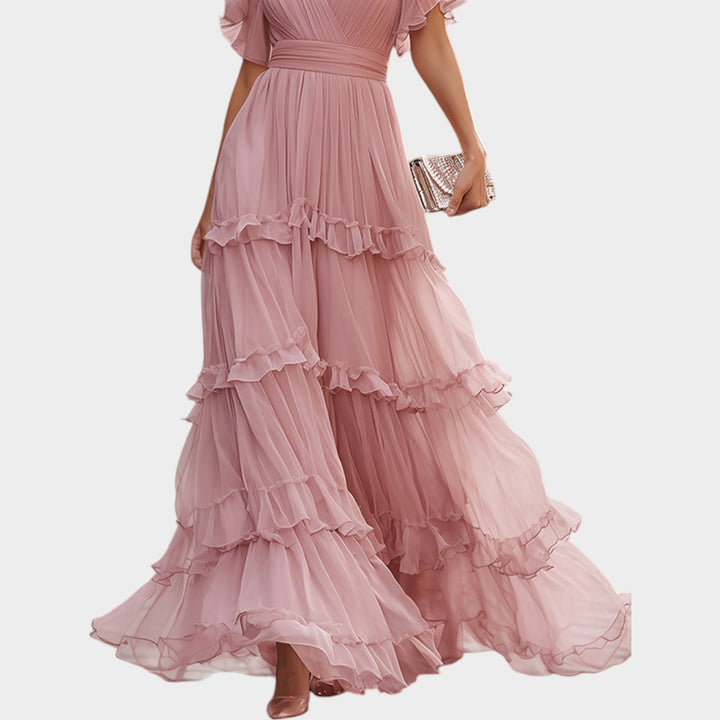 Romantic Tiered Ruffle Maxi Dress
