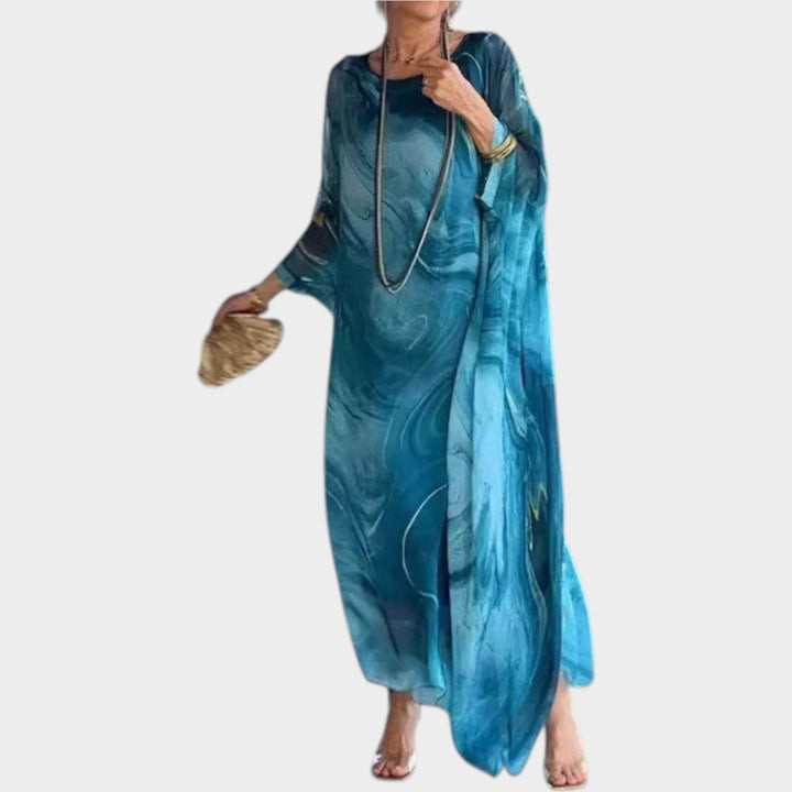Artistic Flow Maxi Kaftan Dress