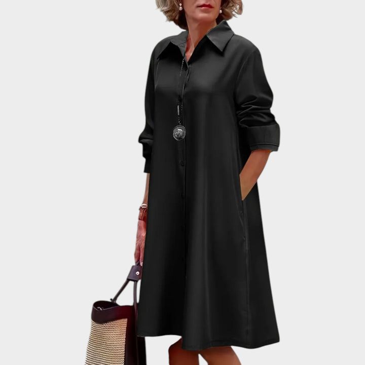 Classic Button-Down Shirt Dress